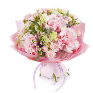 Wedding,Bouquet,Isolated,On,White.,Fresh,,Lush,Bouquet,Of,Colorful